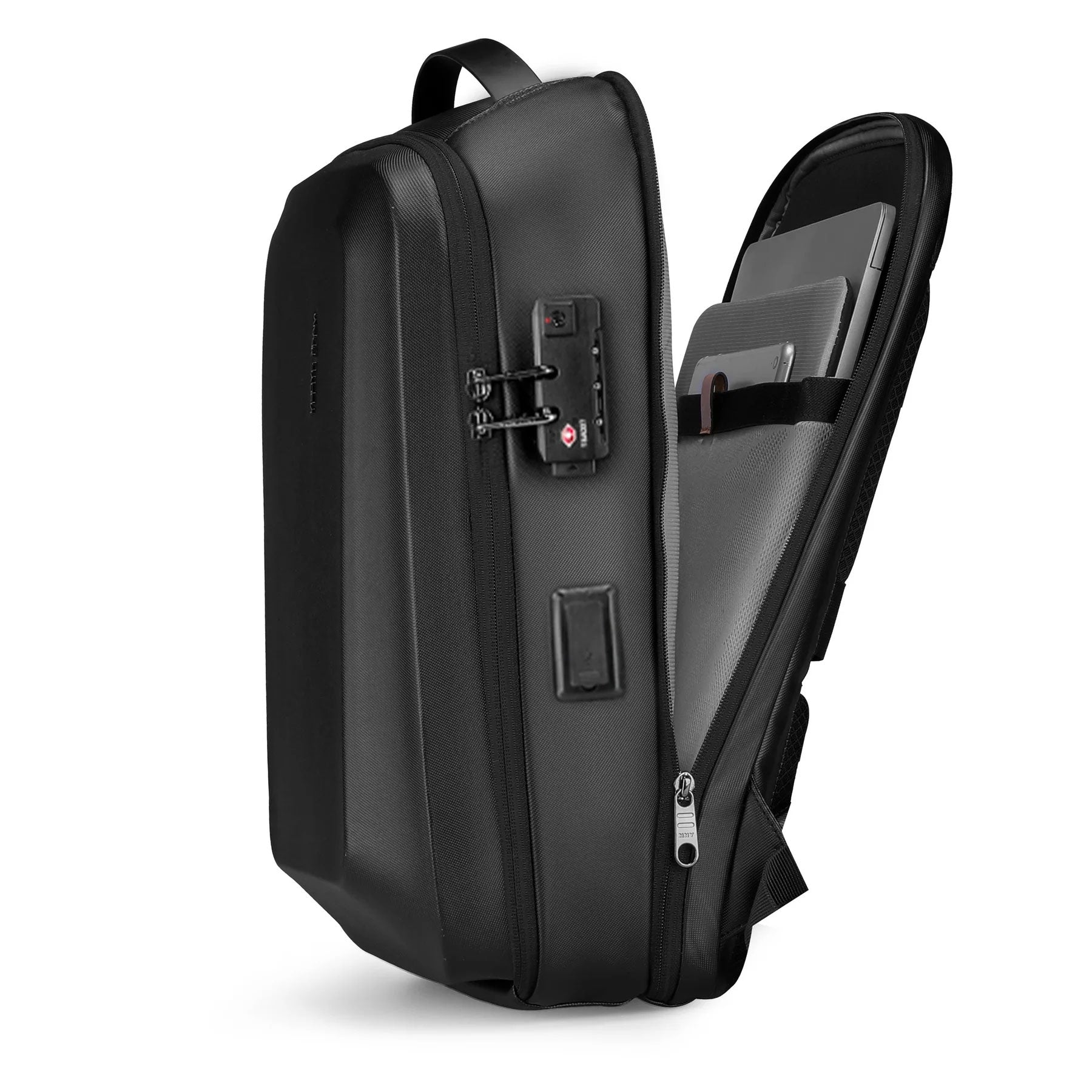 Mochila Executiva Notebook 15" Porta USB Modelo Black Bolt 2.0 Mark Ryden + Brinde Exclusivo