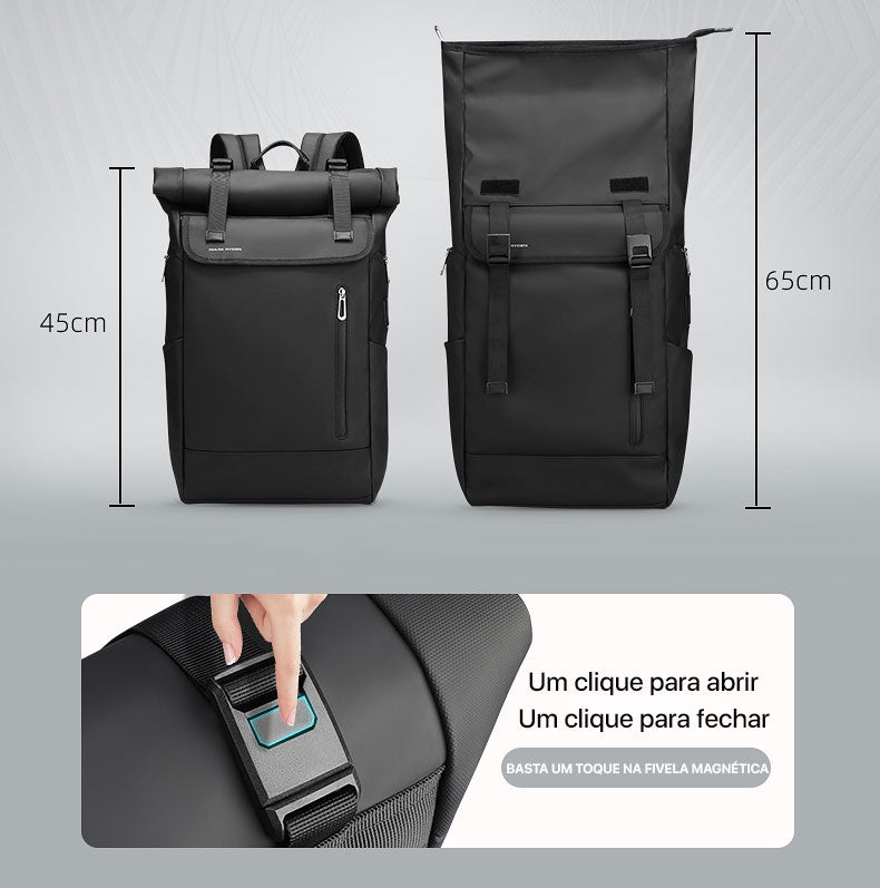 Mochila Executiva Expansível 21L~29L de Viagem Para Notebook de 15" a 17" Modelo Stylish Mark Ryden