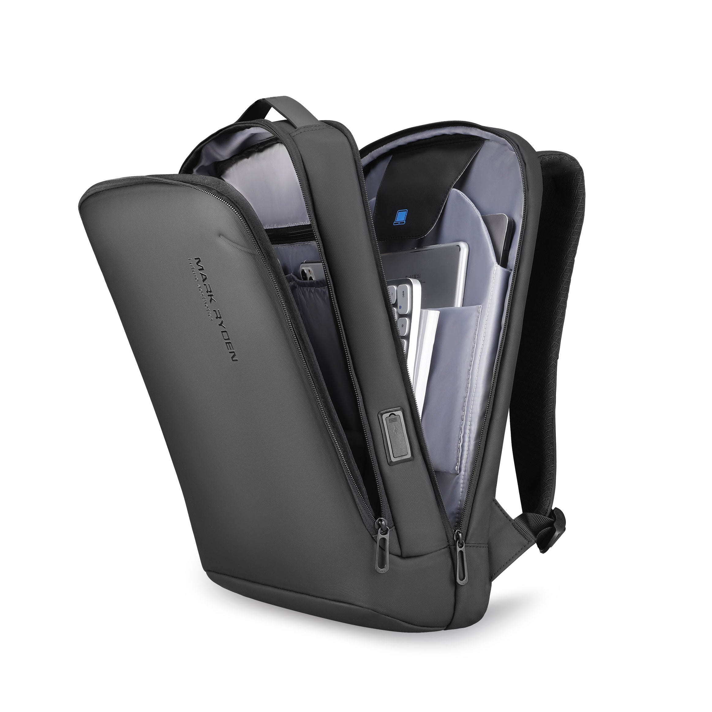 Mochila Executiva Para Notebook 15.6" e 17" Antifurto Porta USB Modelo Metropolitan Pro Mark Ryden