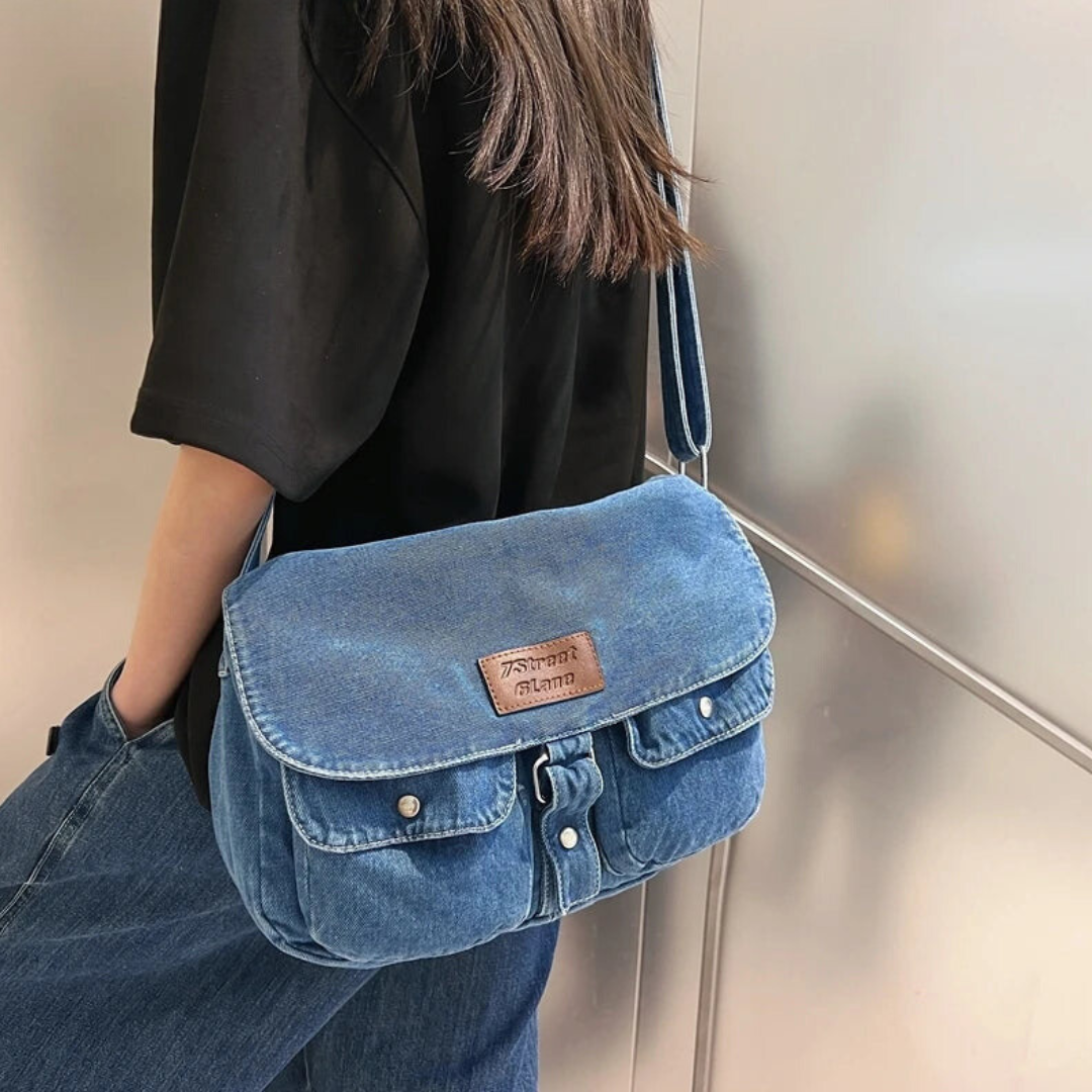 Bolsa Estilo Jeans Retro