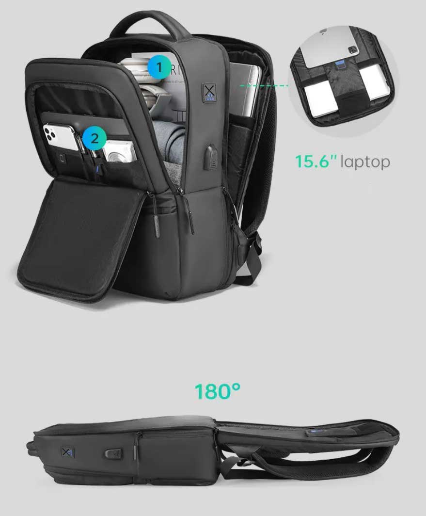 Mochila Executiva Multicompartimentos Para Notebook 15.6" Modelo Magnificent Pro Mark Ryden