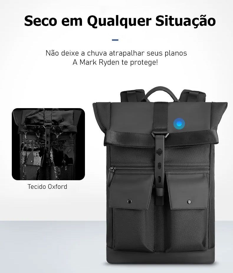 Mochila Executiva Expansível para Notebook 15.6" Modelo Onyx Edition Mark Ryden