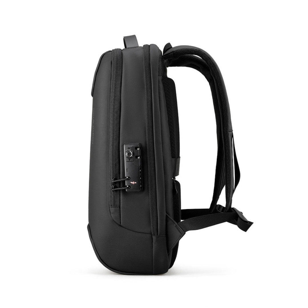 Mochila Executiva com Trava TSA À Prova d'Água p/ Notebook 15.6" Modelo City Black Mark Ryden