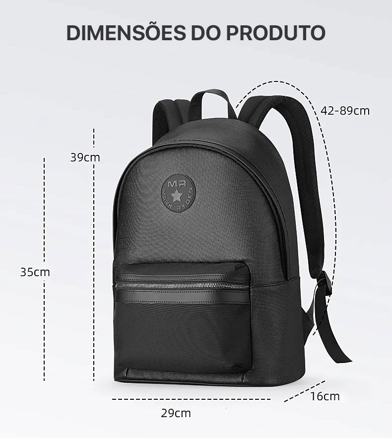 Mochila Casual Estudante Notebook 15.6 Modelo City Adventurer Mark Ryden