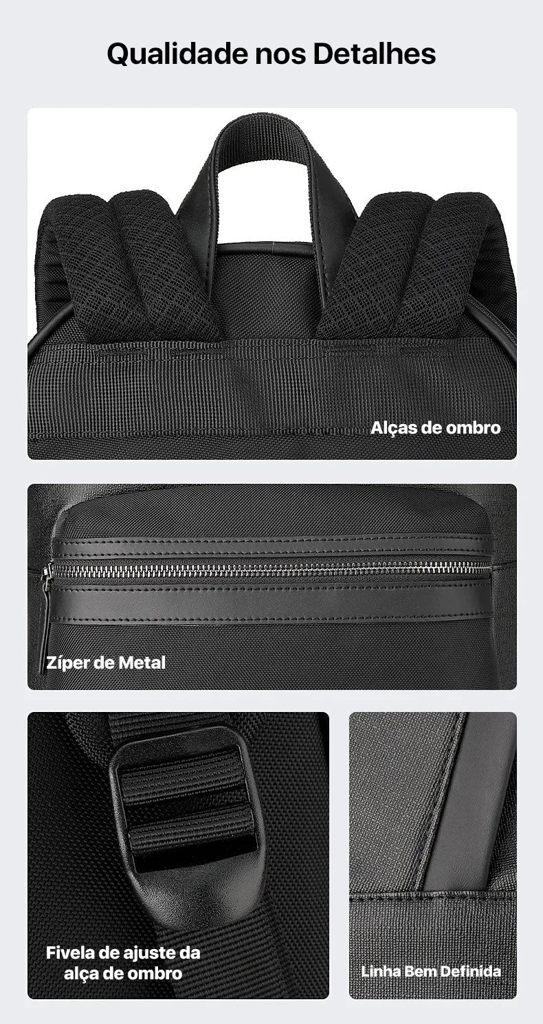 Mochila Casual Estudante Notebook 15.6 Modelo City Adventurer Mark Ryden