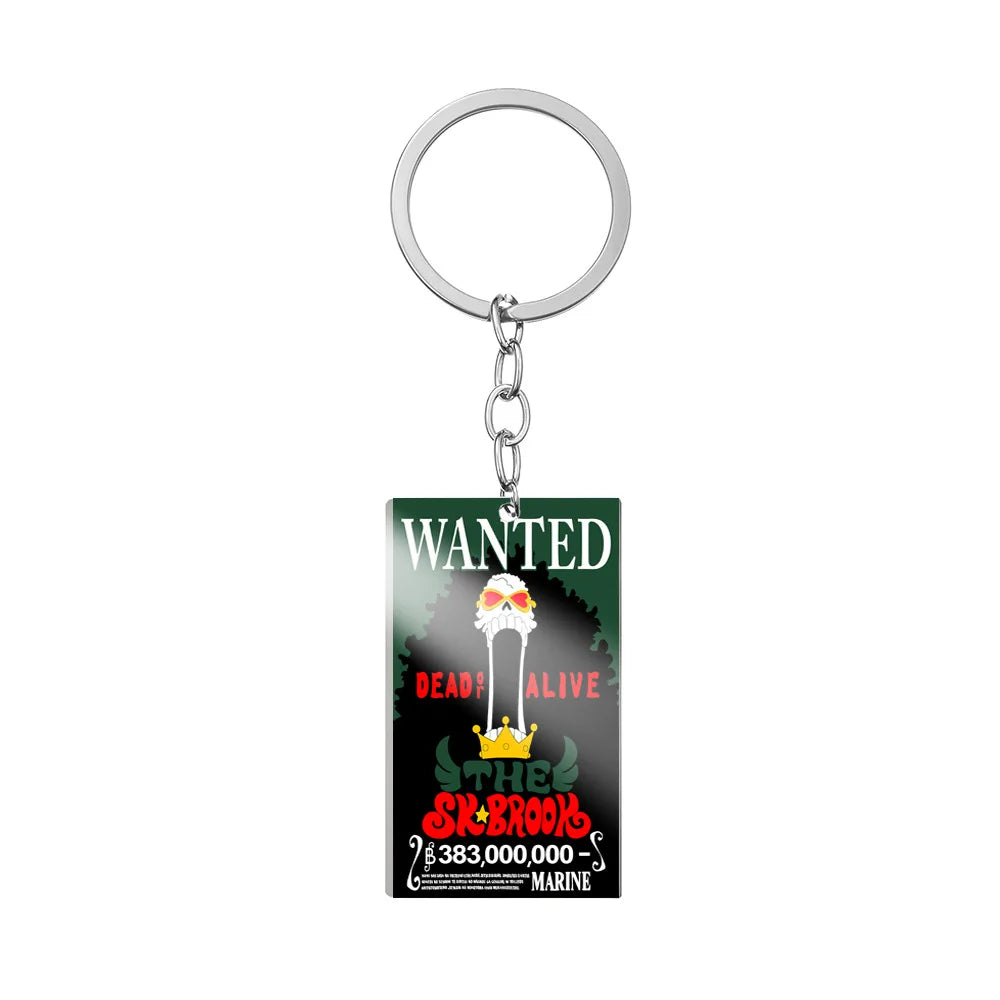 Chaveiro Cartaz Wanted, One Piece