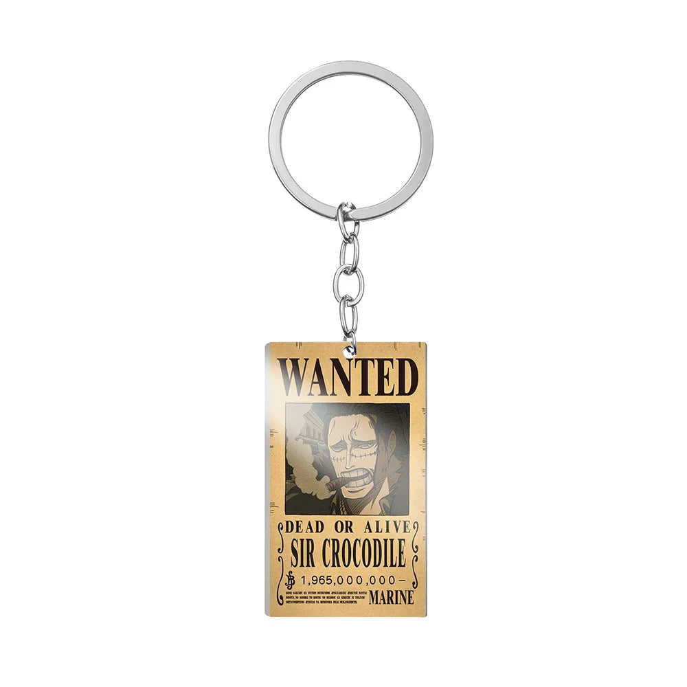 Chaveiro Cartaz Wanted, One Piece