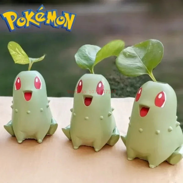 Chikorita, Porta Plantas - 3 Peças