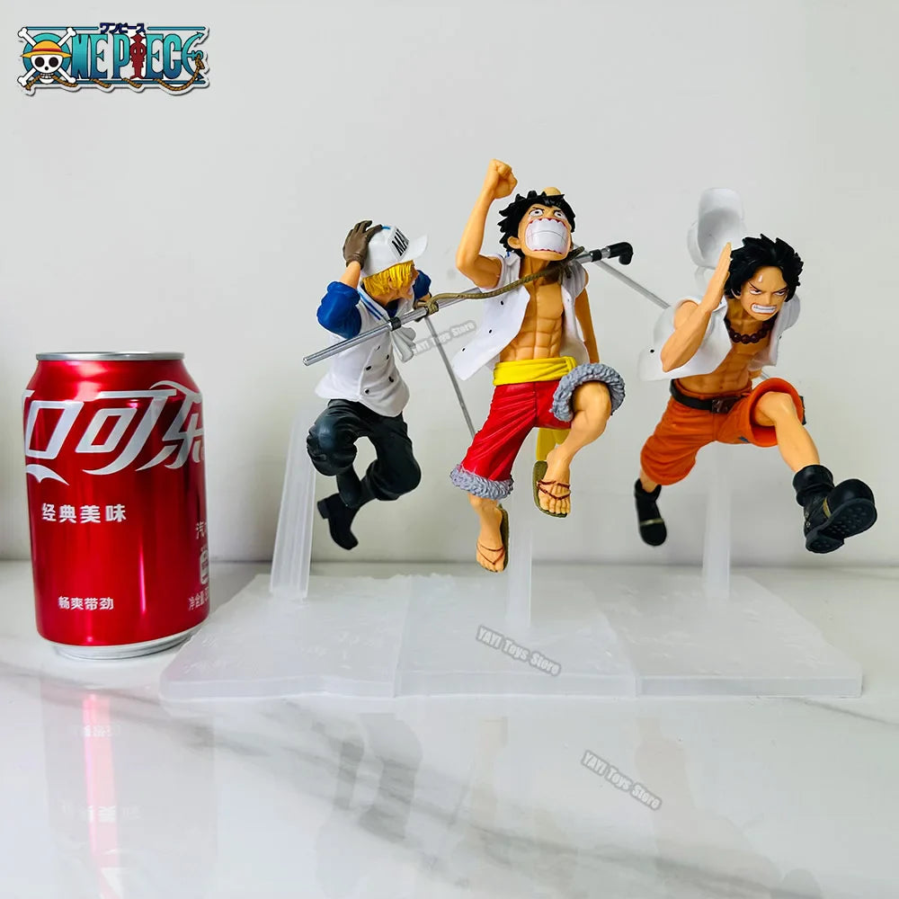 BONECOS BARBA BRANCA, SABO, ACE E LUFFY