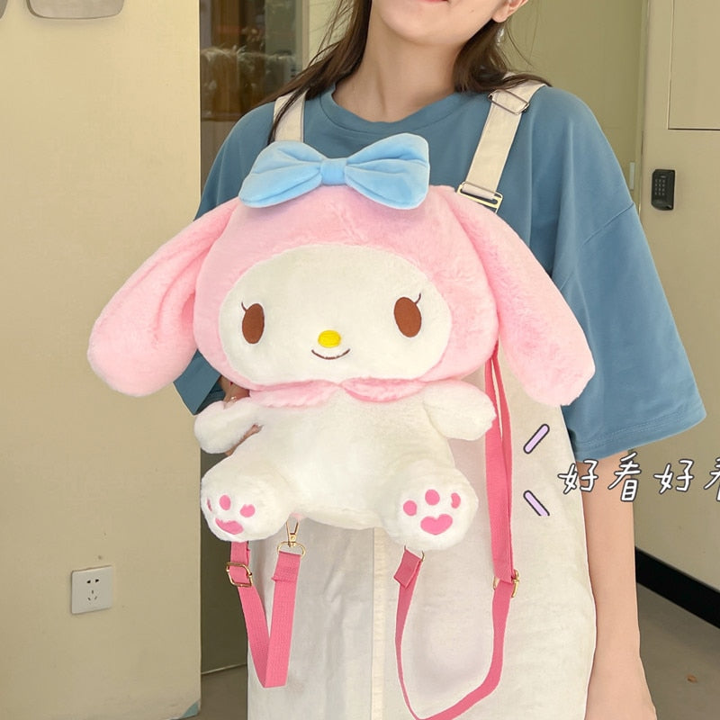 MOCHILA PELÚCIA SANRIO CINNAMOROLL