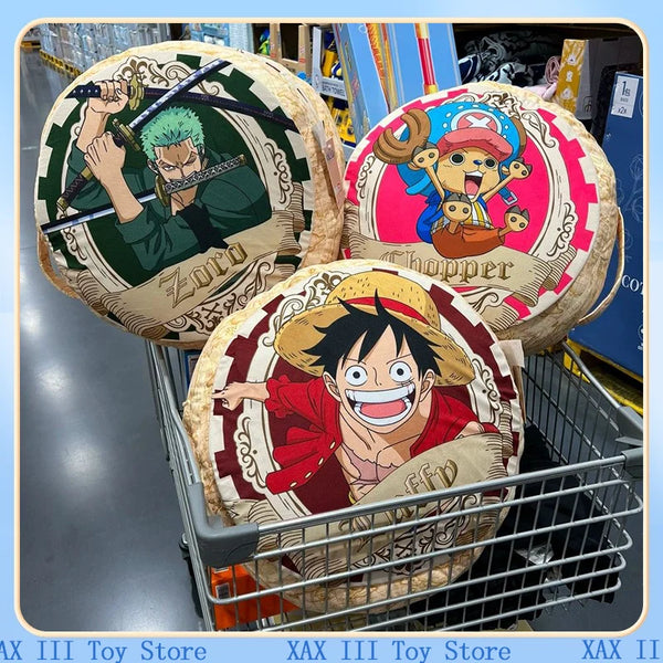 Almofada Redonda One Piece, Luffy, Chopper e Zoro