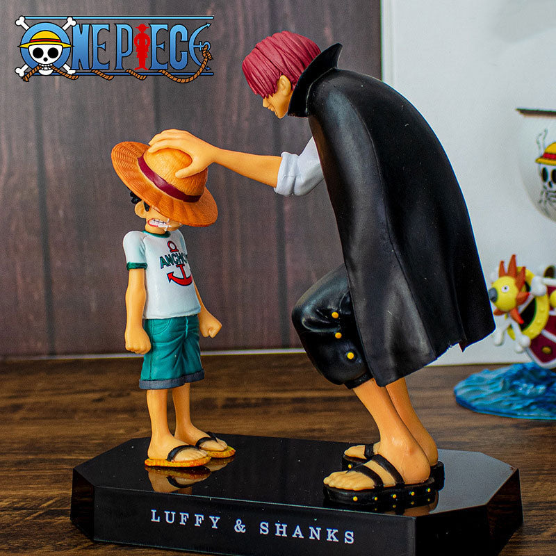 Boneco Shanks e Luffy: Amizade dos Imperadores