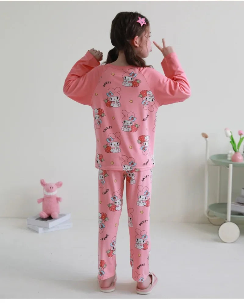 Pijama Infantil Kawaii Sanrio - Cinnamoroll, Kuromi & My Melody