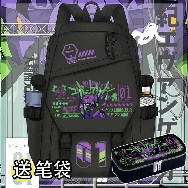 Mochila Evangelion Angel Slayer com Estojo