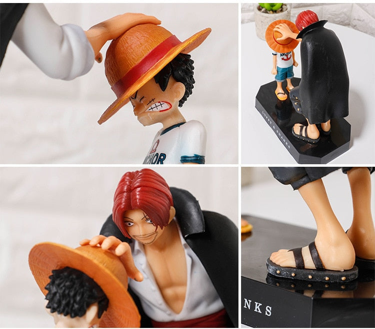 Boneco Shanks e Luffy: Amizade dos Imperadores