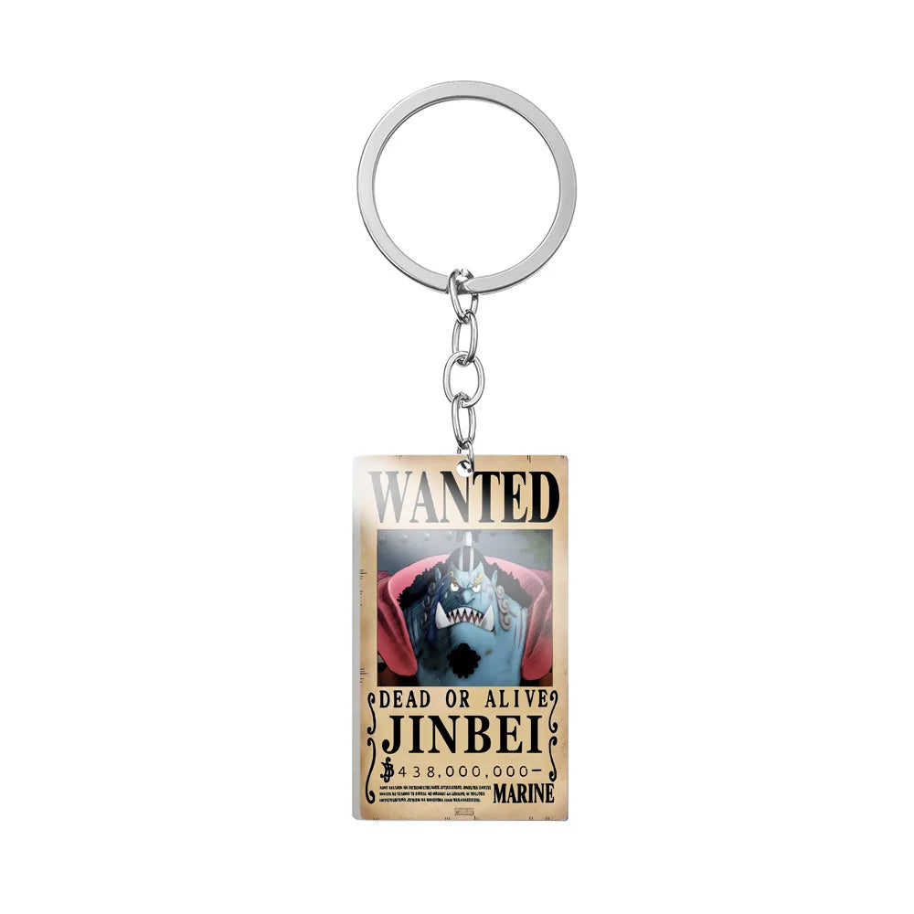 Chaveiro Cartaz Wanted, One Piece