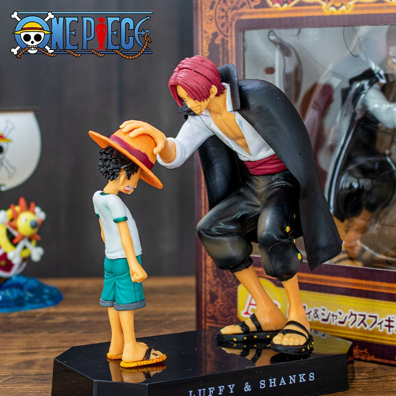 Boneco Shanks e Luffy: Amizade dos Imperadores