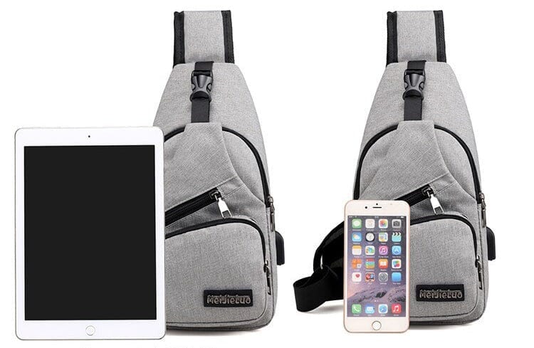 Angry Bag - Mochila de Ombro Transversal com USB Casual Pequena 0296 La Capivara 