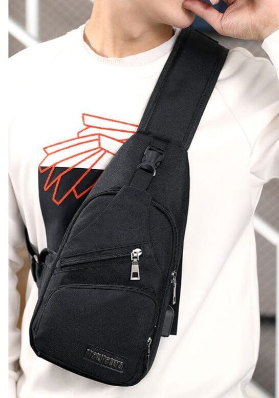 Angry Bag - Mochila de Ombro Transversal com USB Casual Pequena 0296 La Capivara 