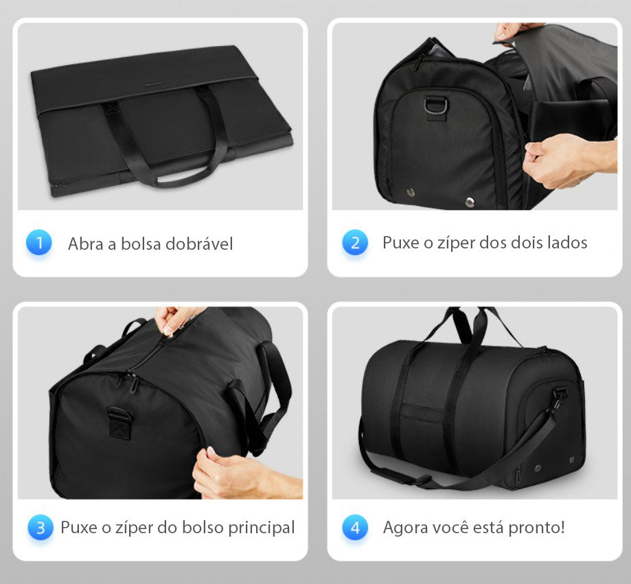 Bolsa Multifuncional Alta Capacidade 51 L Trabalho Viagens e Esportes Modelo Unique Mark Ryden