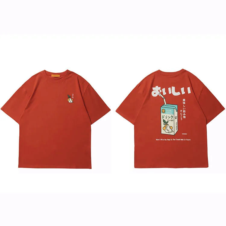Camiseta Kanji Drink Streetwear Camiseta GatoGeek 