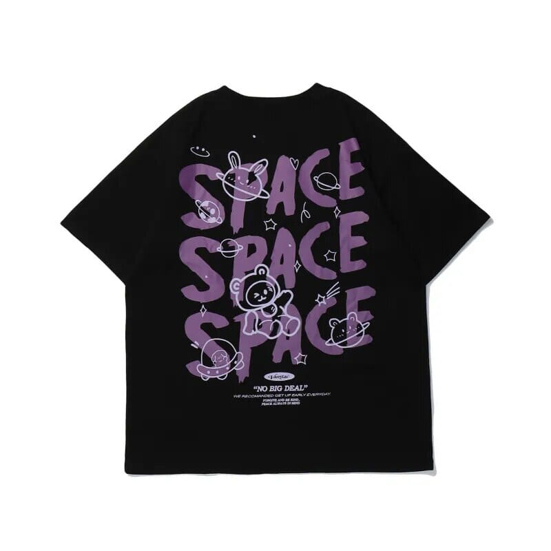 Camiseta Space Bunny Oversized GatoGeek 