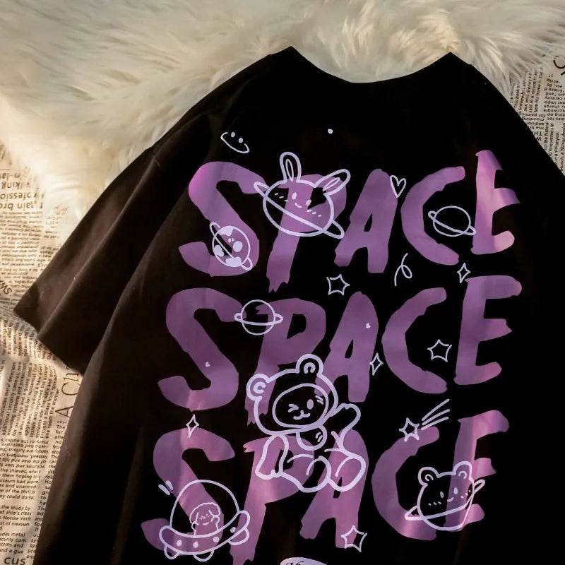 Camiseta Space Bunny Oversized GatoGeek Pre PP (S) 