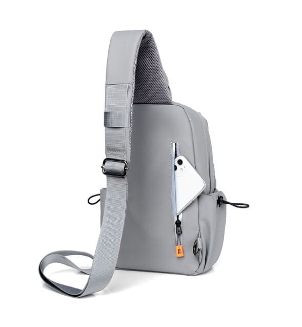 Chest Bag - Mochila Compacta de Ombro com USB feita em Oxford Multifuncional 0374 La Capivara 