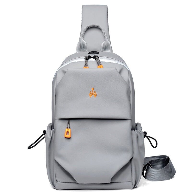 Chest Bag - Mochila Compacta de Ombro com USB feita em Oxford Multifuncional 0374 La Capivara 