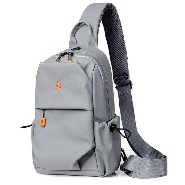 Chest Bag - Mochila Compacta de Ombro com USB feita em Oxford Multifuncional 0374 La Capivara 