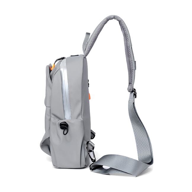 Chest Bag - Mochila Compacta de Ombro com USB feita em Oxford Multifuncional 0374 La Capivara 