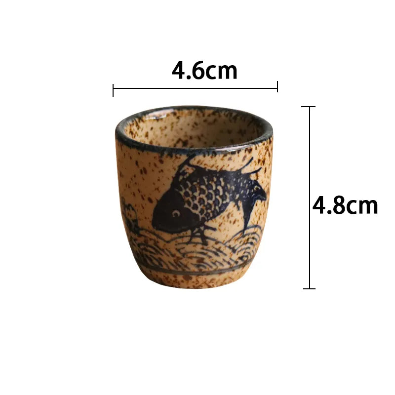 Copo de Cerâmica Estilo Japonês Copo GatoGeek A 