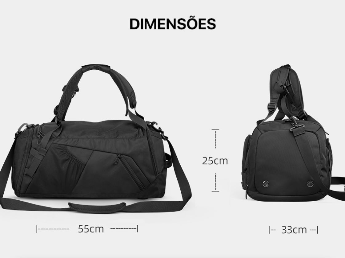 Bolsa Mochila 2 em 1 Academia e Trabalho 46L Modelo Athletic Mark Ryden