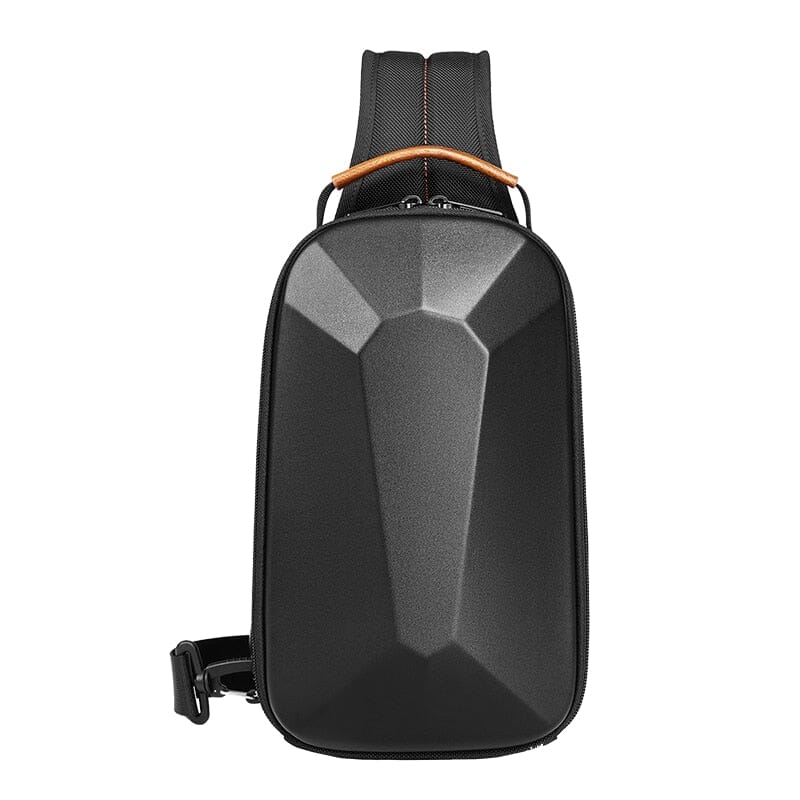 Extreme Pro - Mochila Compacta Casual Resistente a Agua com USB 0323 La Capivara Preta com alça laranja 