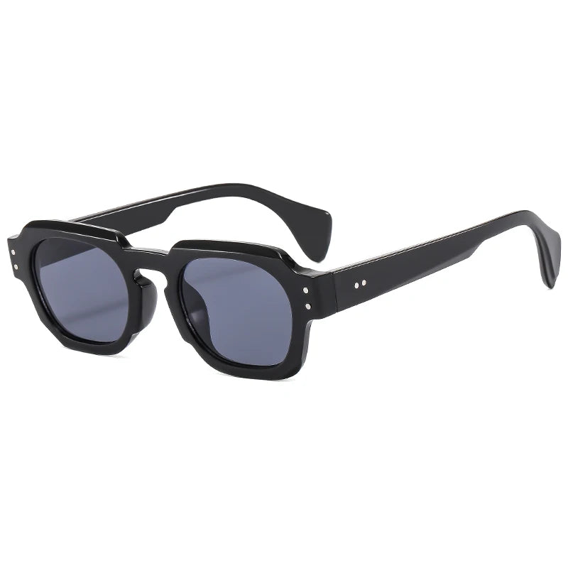 Fashion Square Women Luxury Brand Sunglasses Retro Designer Men Trending Black Grey Sun Glasses Shades UV400 GatoGeek black show as picture 