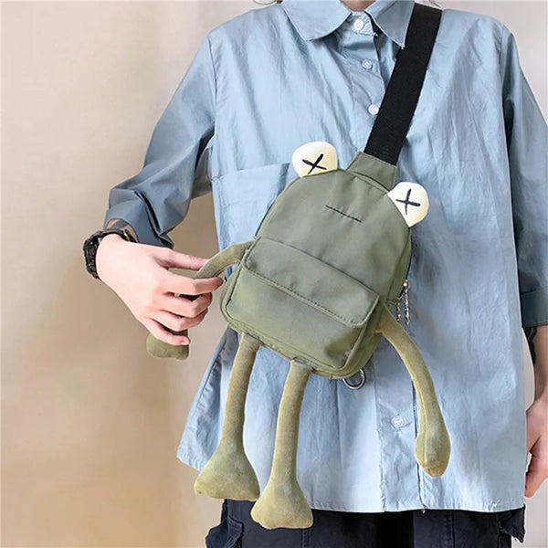 Girl Bag Tide Cartoon Cute Frog Crossbody Bags Casual Messenger Bag Chest Unisex Shoulder Women Wholesale Bolsa GatoGeek 