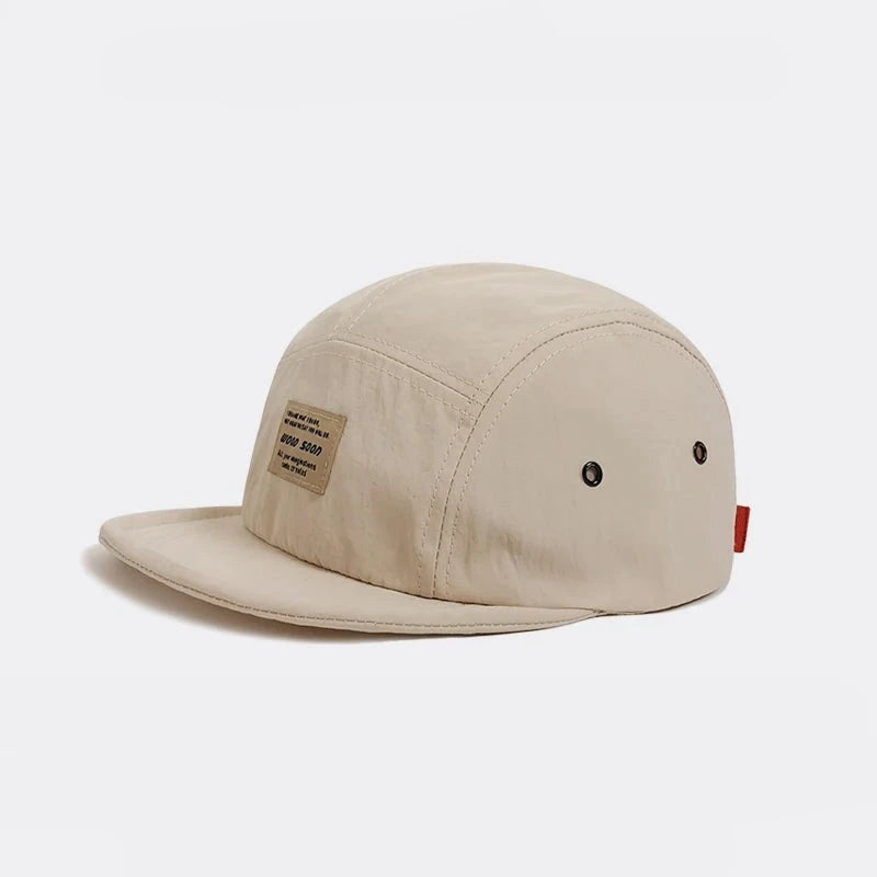 Japanese Quick-drying Breathable Short Brim Baseball Cap Men Women Face Small Soft Top Hip-hop Cap Women Soft Brim Hat GatoGeek Beige 55-58cm 