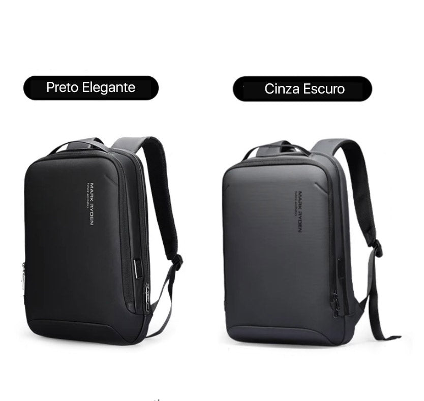 Mochila Executiva Para Notebook 15.6" e 17" Antifurto Porta USB Modelo Metropolitan Pro Mark Ryden