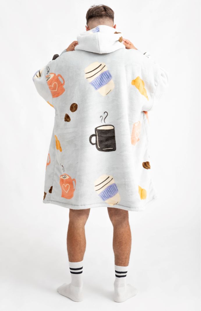 Pijama Cobertor Casual Coffee GatoGeek 