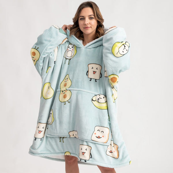 Pijama Cobertor Kawaii Avocado Toast GatoGeek 