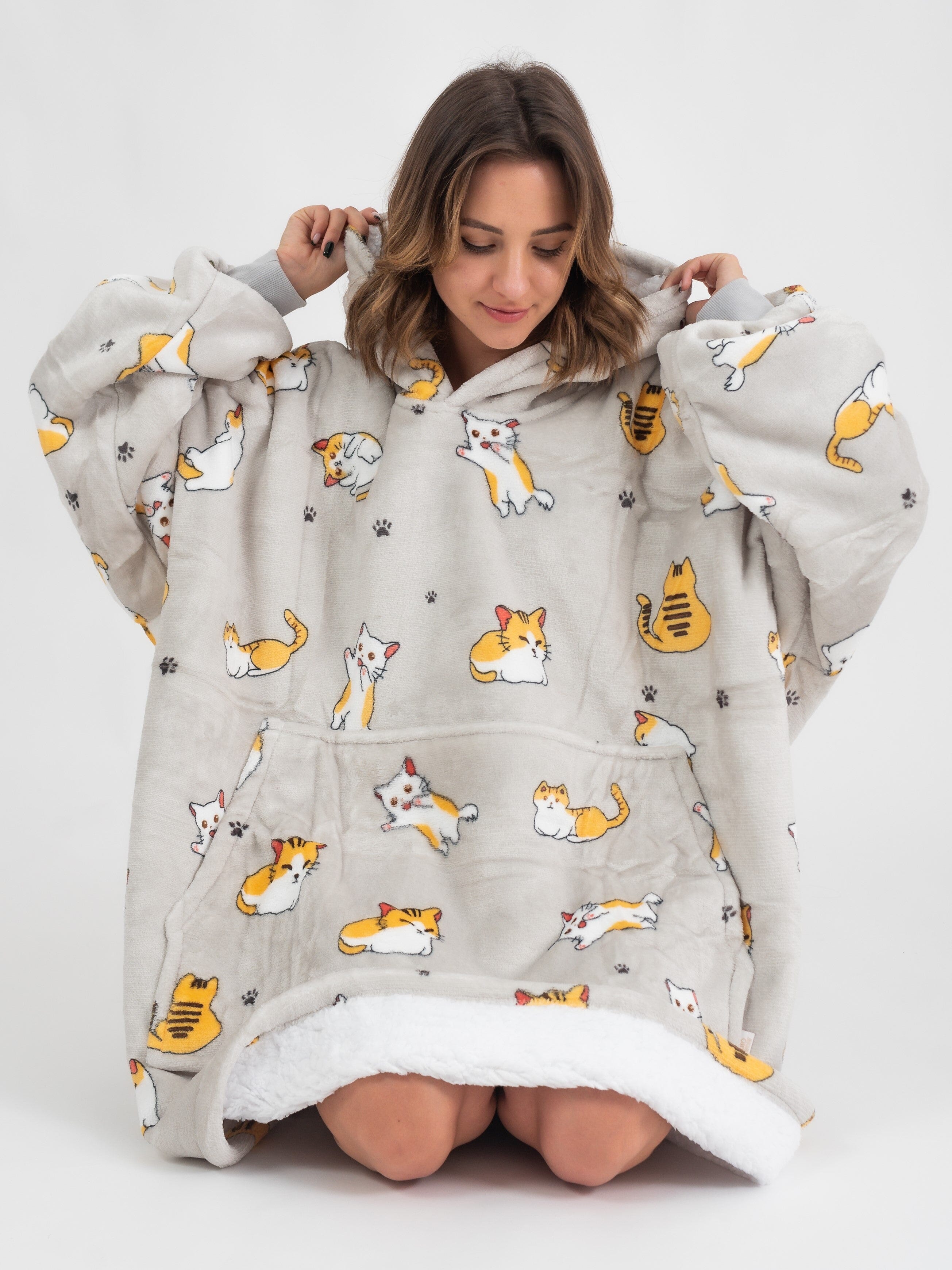 Pijama Cobertor Kawaii Cats GatoGeek 