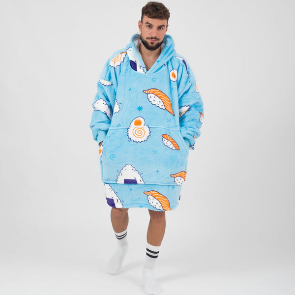 Pijama Cobertor Kawaii Sushi GatoGeek 