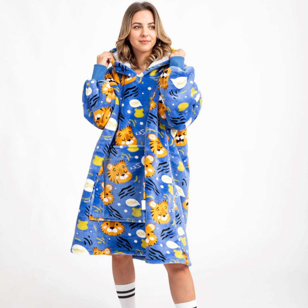 Pijama Cobertor Kawaii Tiger GatoGeek 