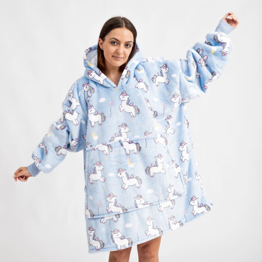 Pijama Cobertor Kawaii Unicórnio GatoGeek 
