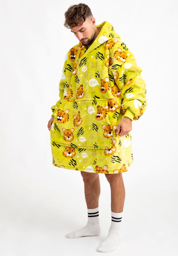 Pijama Cobertor Yellow Tiger GatoGeek 
