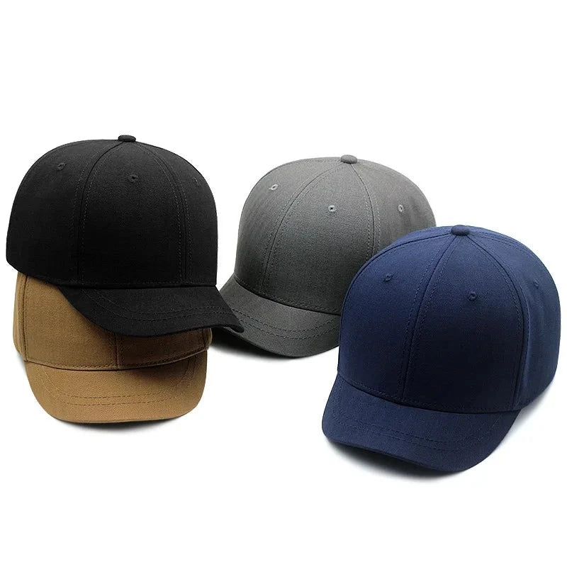 Short Brim Plus Size Big Head Baseball Cap Large Bone Man Women Oversize Snapback Sun Hats 55-60cm 61-65cm Free Shipping GatoGeek 