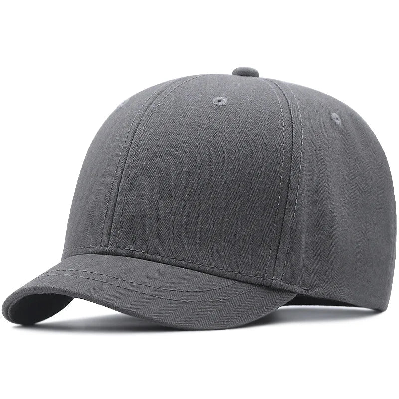 Short Brim Plus Size Big Head Baseball Cap Large Bone Man Women Oversize Snapback Sun Hats 55-60cm 61-65cm Free Shipping GatoGeek grey XL 61-65cm 