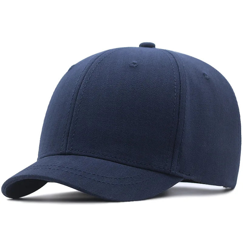 Short Brim Plus Size Big Head Baseball Cap Large Bone Man Women Oversize Snapback Sun Hats 55-60cm 61-65cm Free Shipping GatoGeek Navy Blue XL 61-65cm 