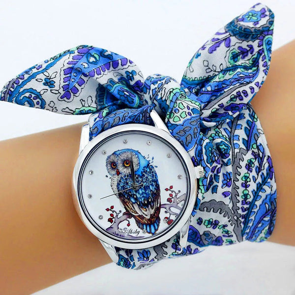 Shsby New Ladies Cloth Wristwatch Fashion Women Dress Watch High Quality Silver Quartz Watch Sweet Girls Watch Fabric Clock GatoGeek 