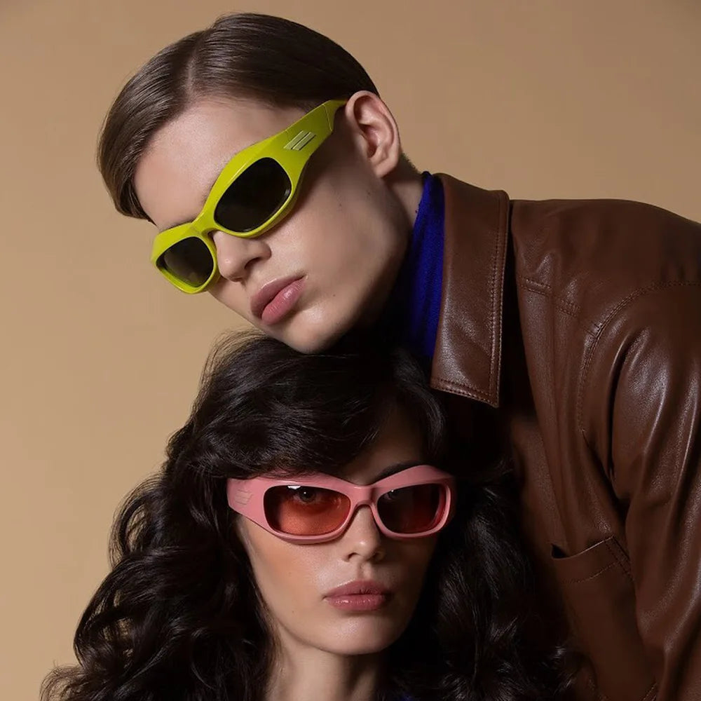 Trend Steampunk Sunglasses Women Men Fashion Sun Glasses Punk Female Y2K Mirror Goggle Shades Eyeglasses UV400 GatoGeek 